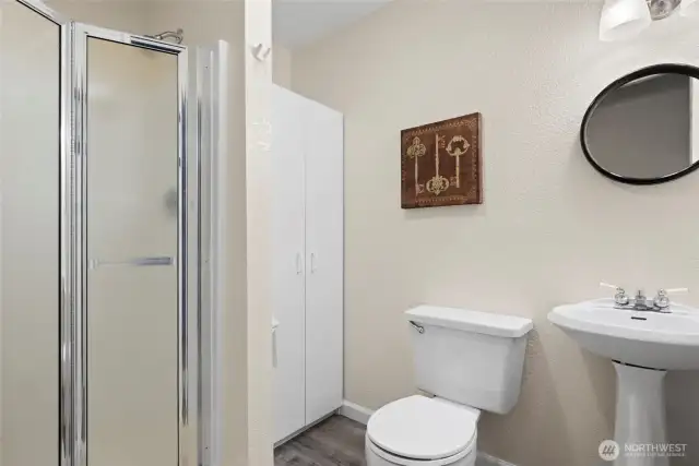 lower level bathroom