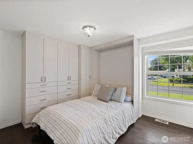 Bedroom 2 at the end of the hallway