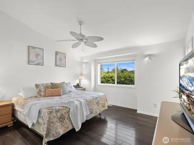 Primary suite-big enough for a king size bed with room to move about