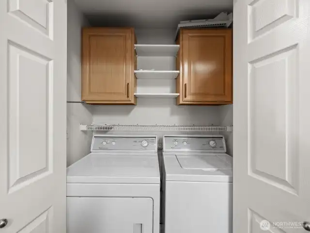 Separate laundry closet