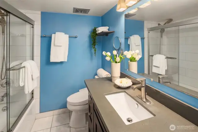 Updated bathroom complete with bidet!