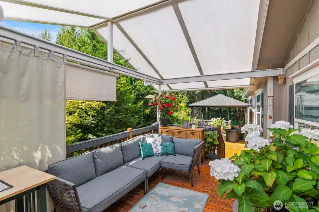 The perfect place to unwind or start the day! So much privacy here.