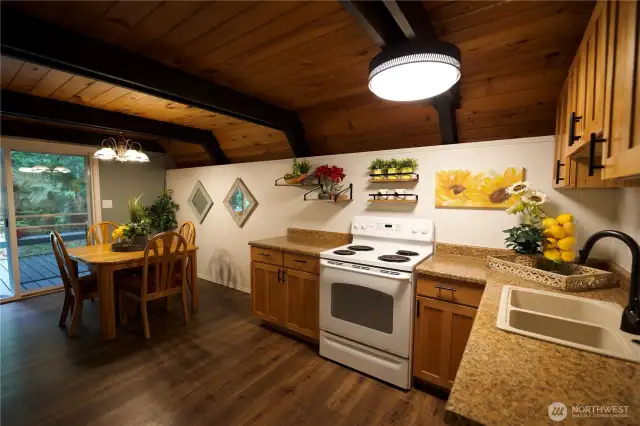 Open kitchen w/ lots of counter space.