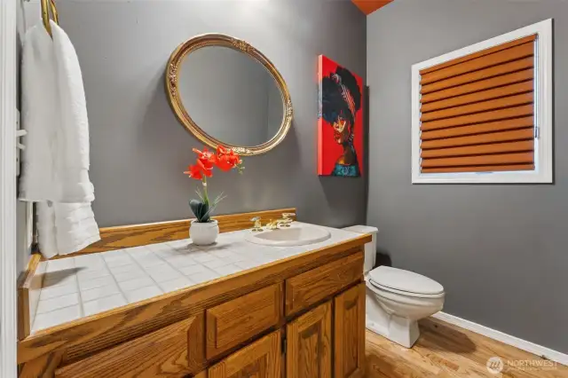 Half bathroom on main floor