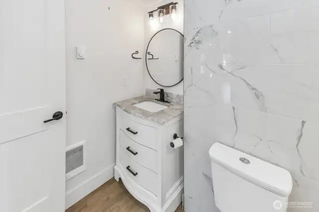 Main level bath vanity