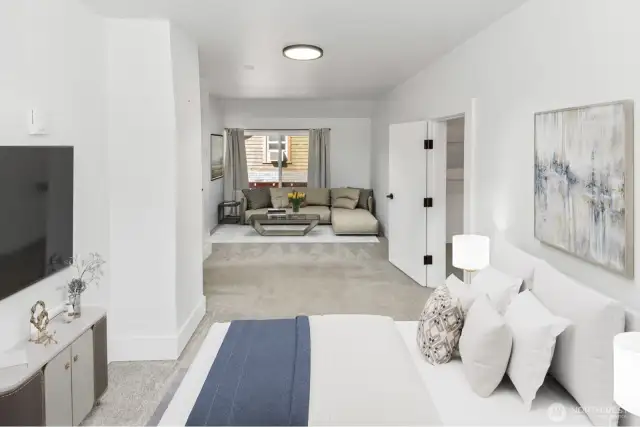 Virtually staged. Bedroom 2