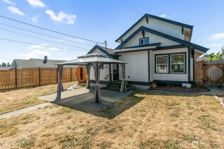 View of the back of the home.
