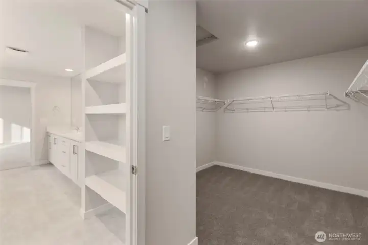 Upstairs Primary Closet