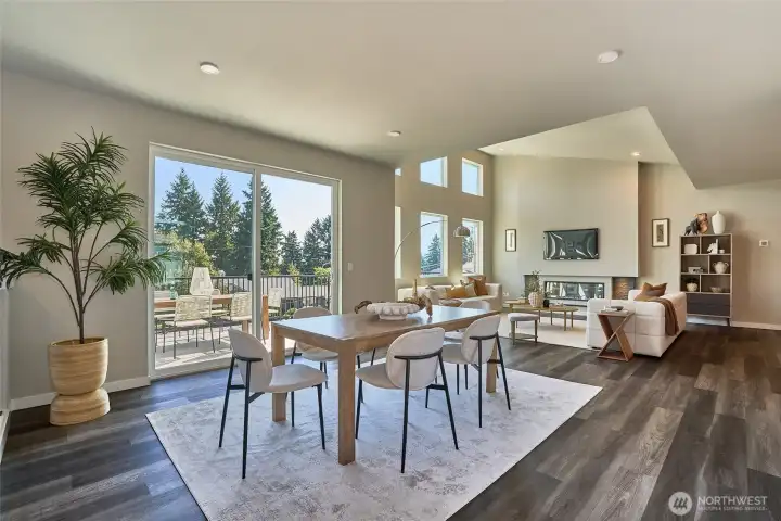 This photo is of the model home.