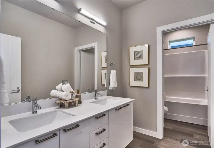 This photo is of the model home.