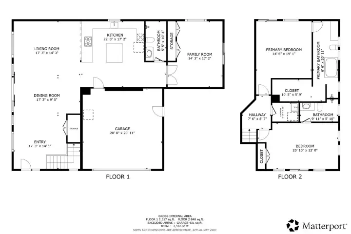 Matterport floor print.