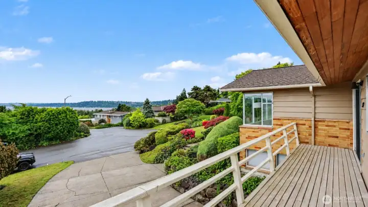 View from the deck of the home.