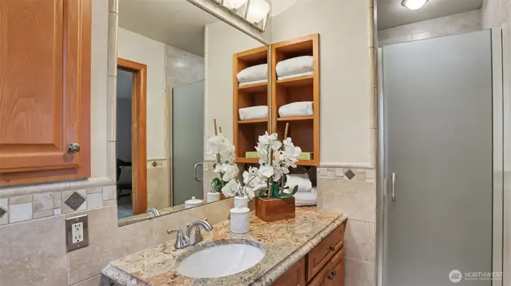 Guest bathroom on main level.