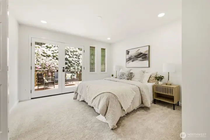 main floor primary suite