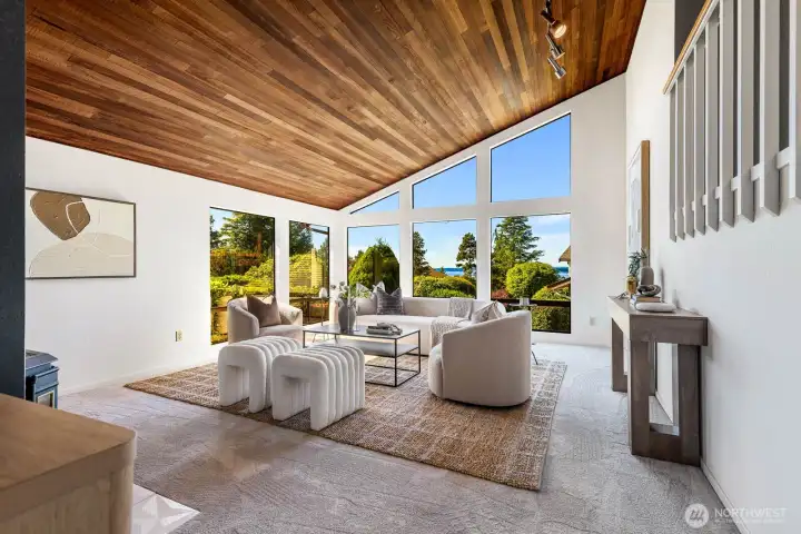 What a great space to enjoy the views