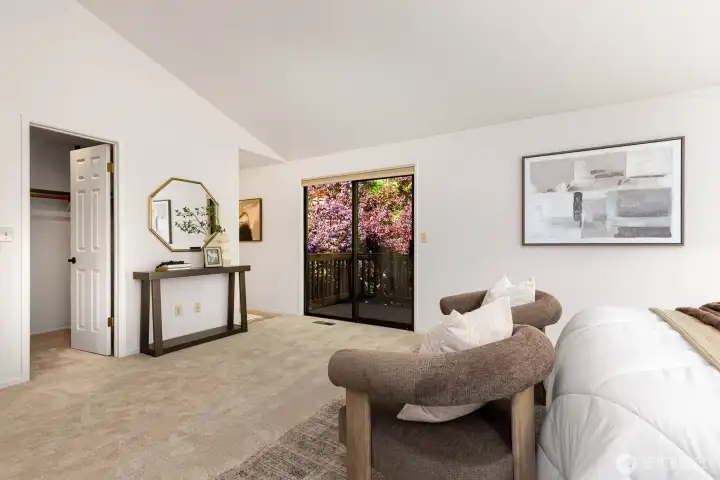Walk- in closet and access to the primary 3/4 bath