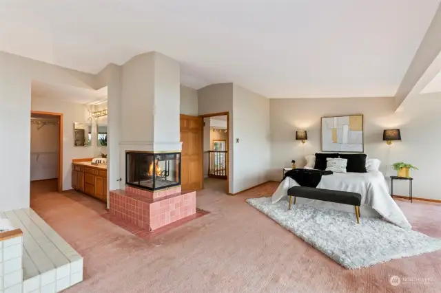 No masterbedroom should be without its own fireplace.
