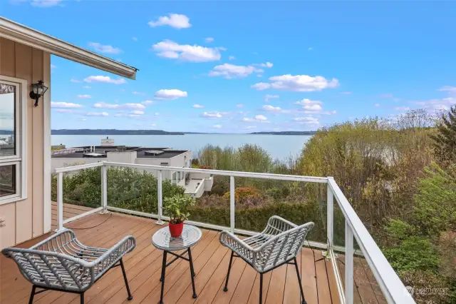 Every level of this home has numerous decks for enjoying the views.