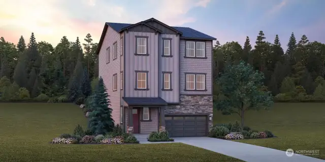 Obsidian Craftsman by Toll Brothers. Artist rendering.