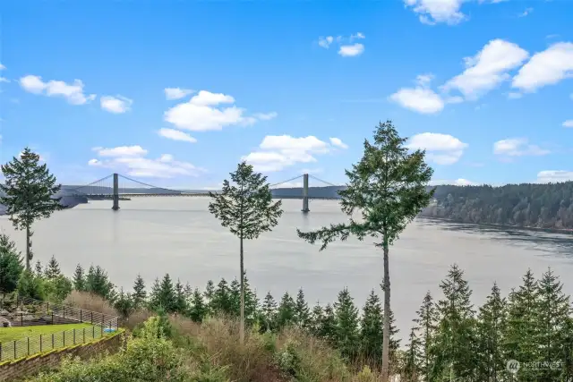 Situated on the highest point in the Narrows Ridge community, the views span from past the Narrows Bridge all the way to mouth of Gig Harbor.