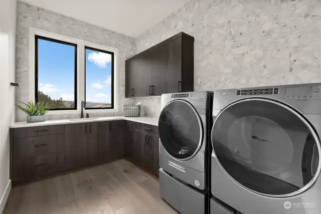 Nearly every room in this house offers stunning views; even the laundry room!