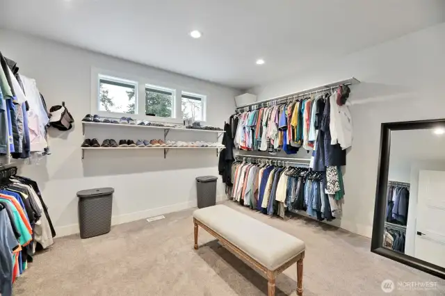 Not just your typical walk-in closet. Some say this is bigger than their current bedroom!