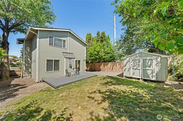 Backyard and trex deck