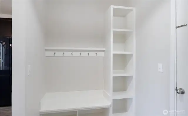 Mud room with cubbies & storage