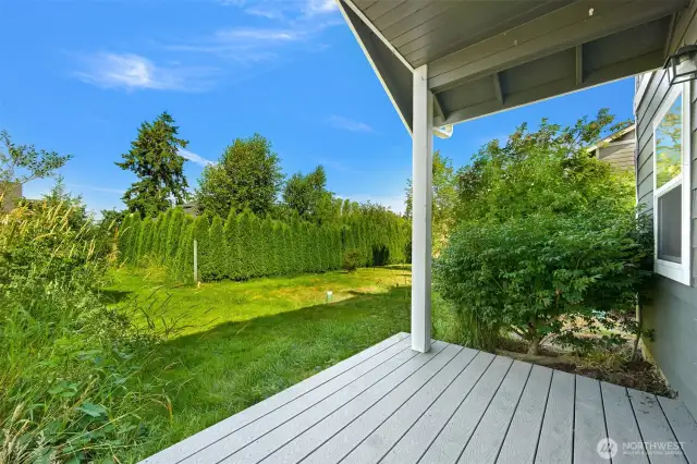 Back deck