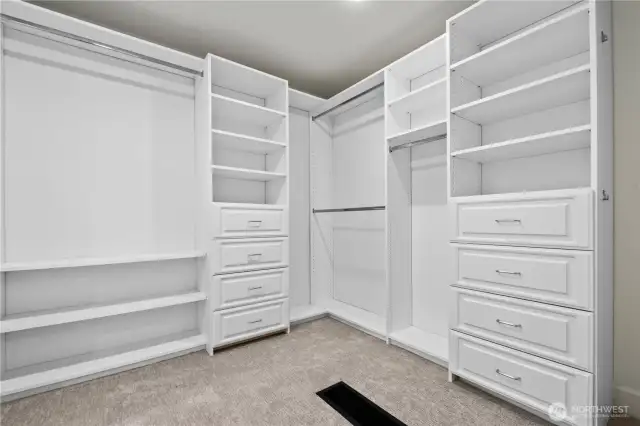 Primary closet