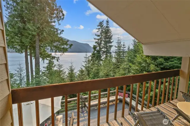Views from the upstairs balcony.  What a great place to sit at and sip your coffee in the morning.