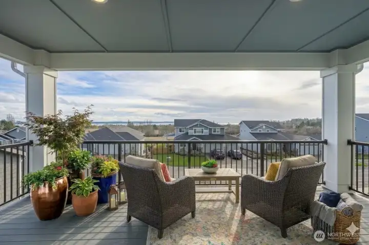 Balcony Off Primary - Bay Views and the Open Sky - Digitally Enhanced