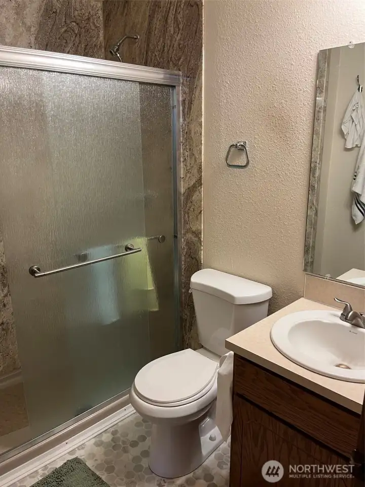 3/4 Bath off Family Room