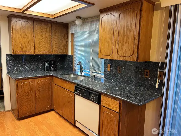 Kitchen with newer Granite Countertops