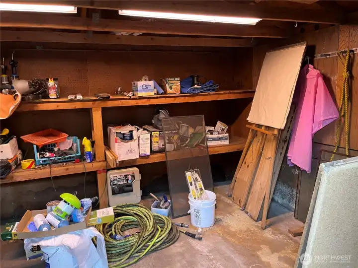 Inside Storage Shed