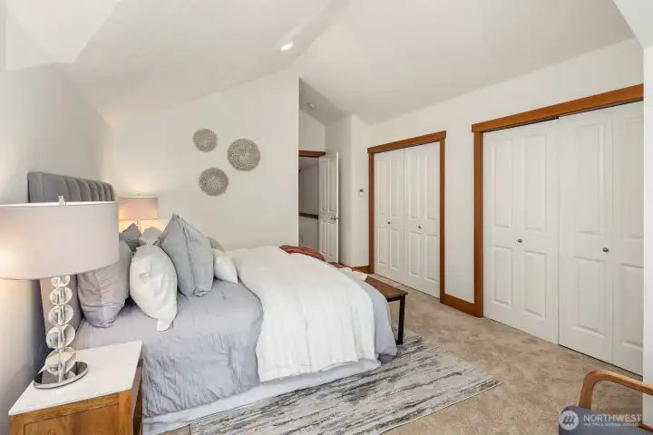 Wall of closets, tons of storage