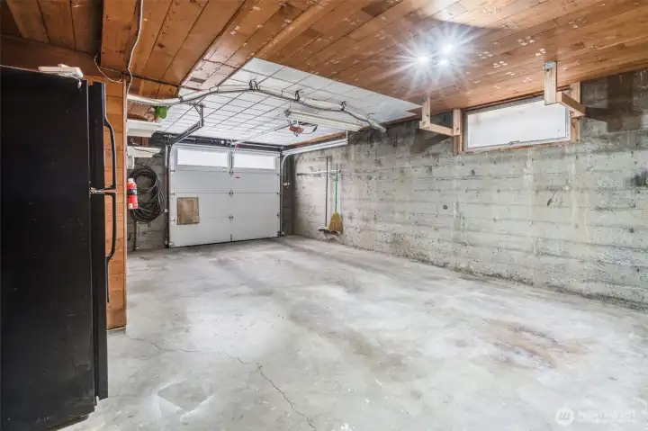 Garage w/additional storage.