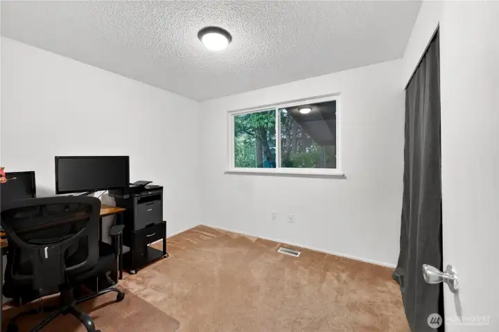 First bedroom used as office