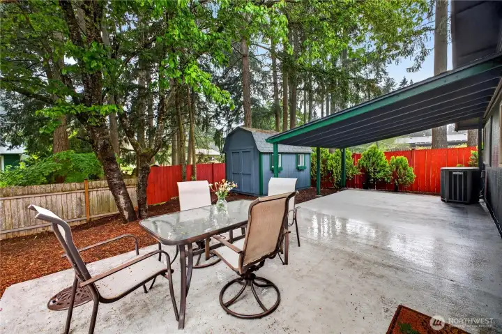 Large patio