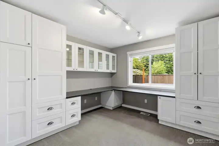 Main floor Office without virtually staged