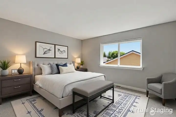 Primary Bedroom-Virtually Staged