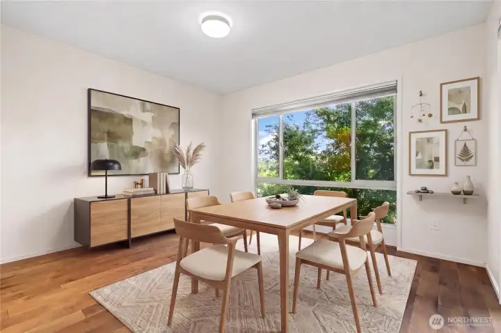Virtual dinning room staged Virtual dinning room staged