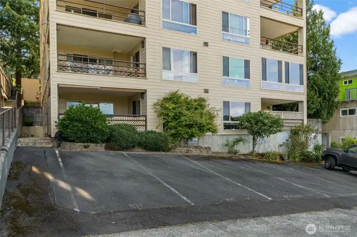 2 parking place right in front of your unit on botton left. 2 parking place right in front of your unit on botton left.