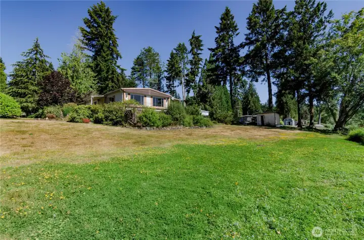 Open lawn area Open lawn area