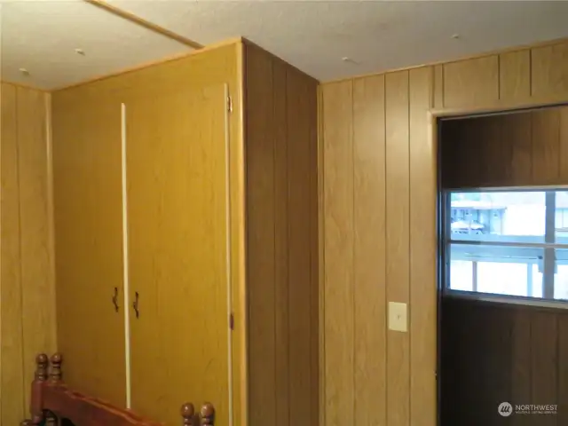 Second smaller bedroom - closet and doorway shown here.