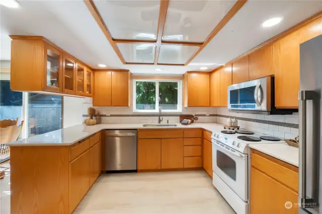 Spacious light filled kitchen