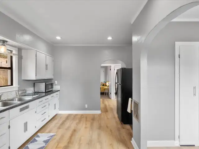 Large open kitchen