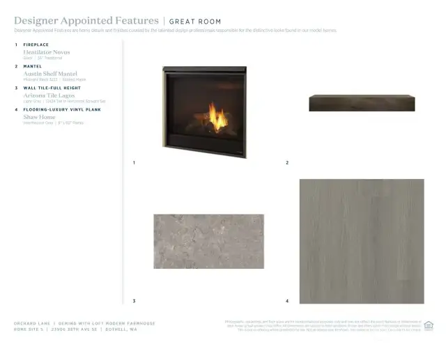 Designer Appointed Features for Homesite 5