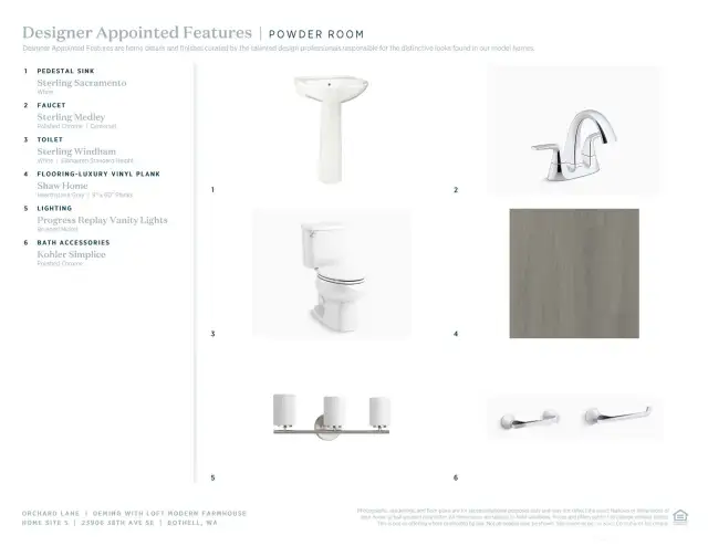 Designer Appointed Features for Homesite 5