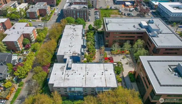 Ariel View of Entire Building Complex